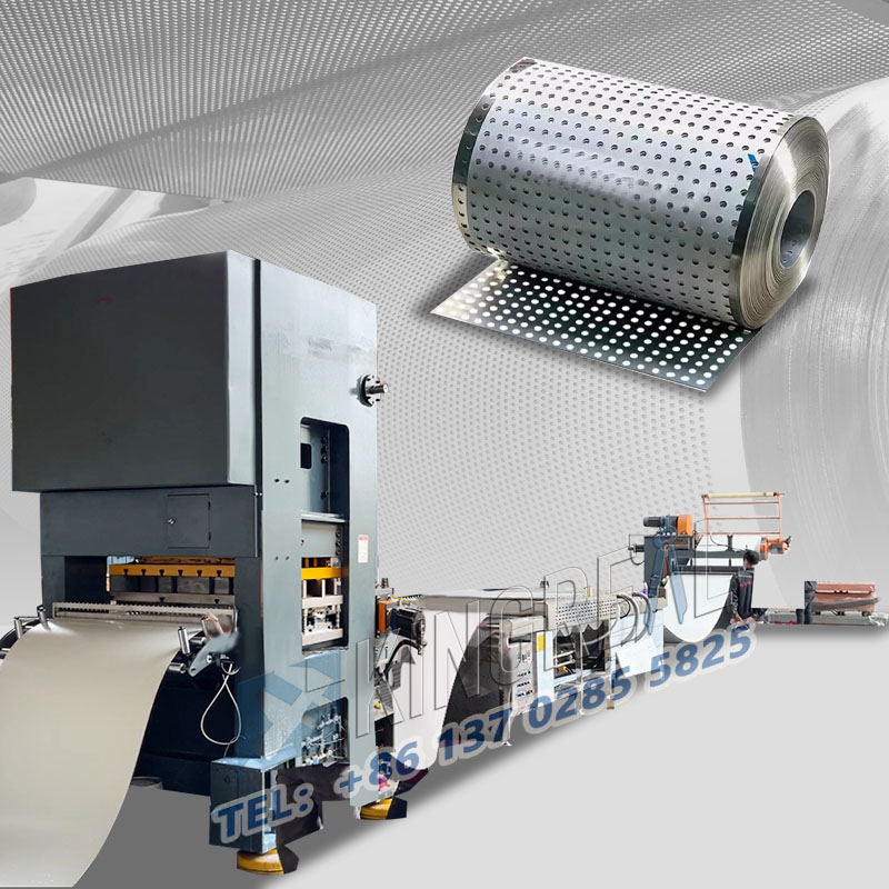 শীট কয়েল ছিদ্র এবং রিওয়াইন্ড মেশিন